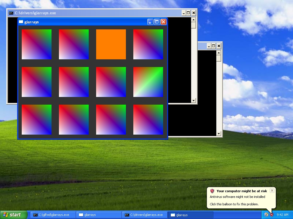 glarrays on VMware's Mesa driver